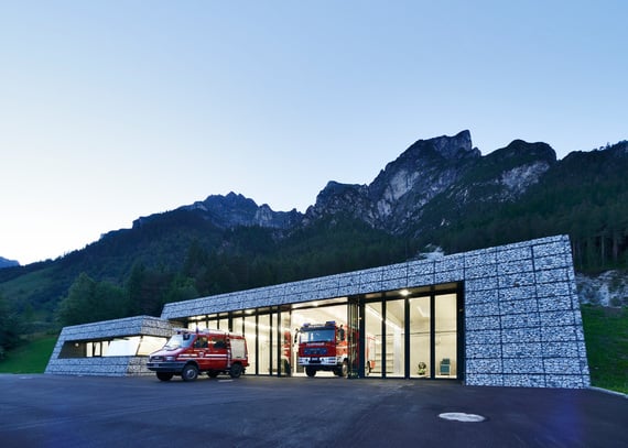 Projekte Feuerwehrhalle in Pflersch, Zivilschutzzentrum in Antholz | Südtirol